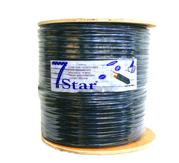 7 STAR RG-59 WITH POWER CO-AXIAL CABLE - Image 2