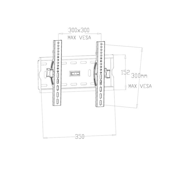 GULF STAR TILT TV BRACKET (GS LCD-03T) - Image 3