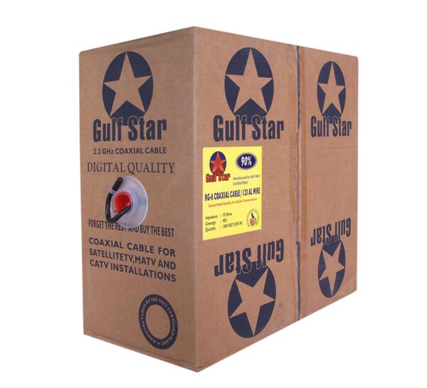 GULF STAR RG-6 90% CO-AXIAL CABLE (O)
