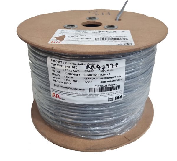 RR SECURITY & SOUND 2 CONDUCTOR 16AWG, BC, SHIELDED, CMR (RR 4799F)