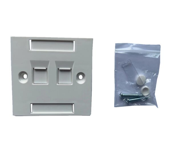 SECURED SAFELINK TWIN PORT FACE PLATE - SSTFP-1072